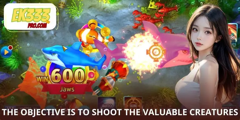 The objective is to shoot the valuable creatures. The objective is to shoot the valuable creatures.