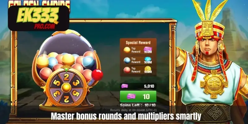 Master bonus rounds and multipliers smartly Master bonus rounds and multipliers smartly